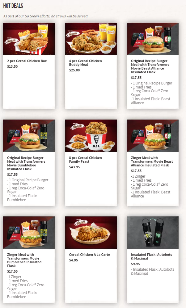 kfc hot deals