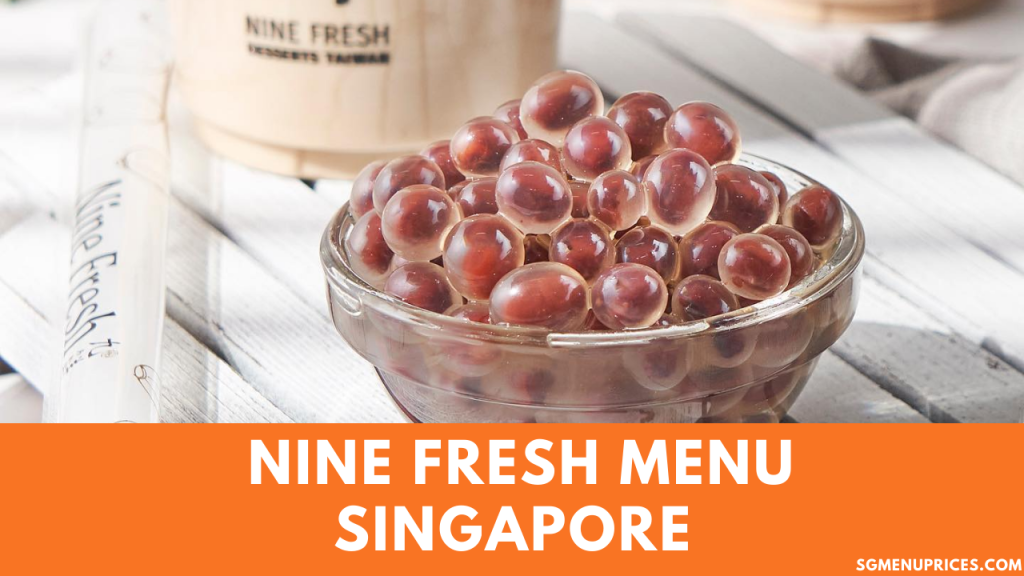 Nine Fresh Menu