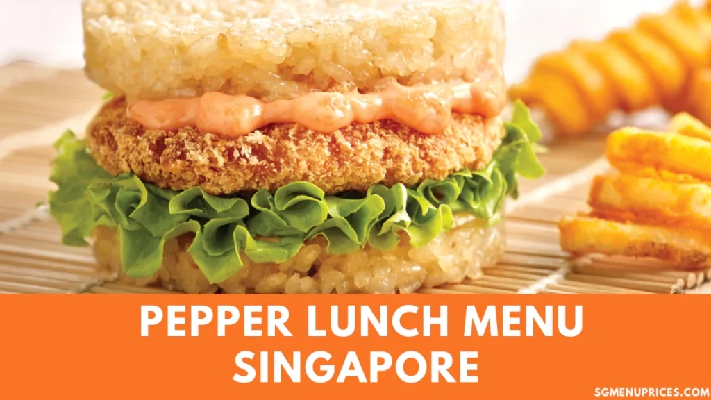 Pepper Lunch Menu Singapore 