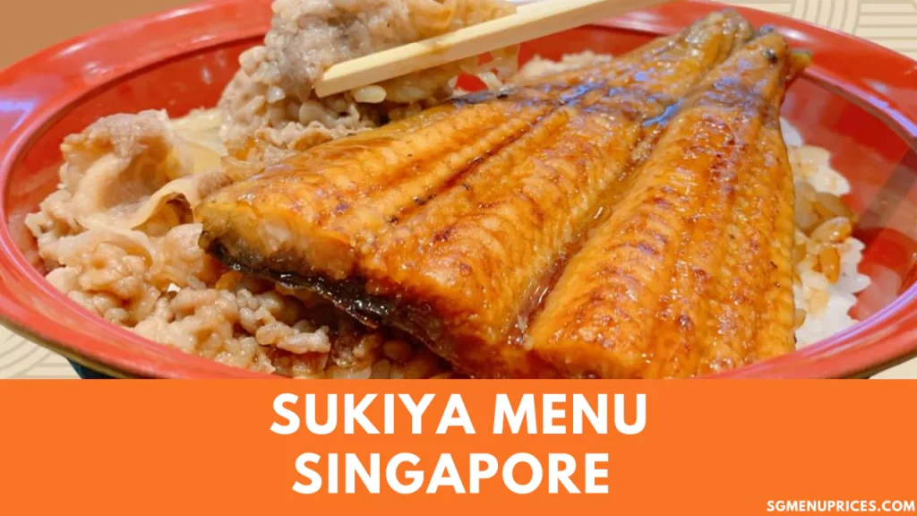 Sukiya Menu Singapore
