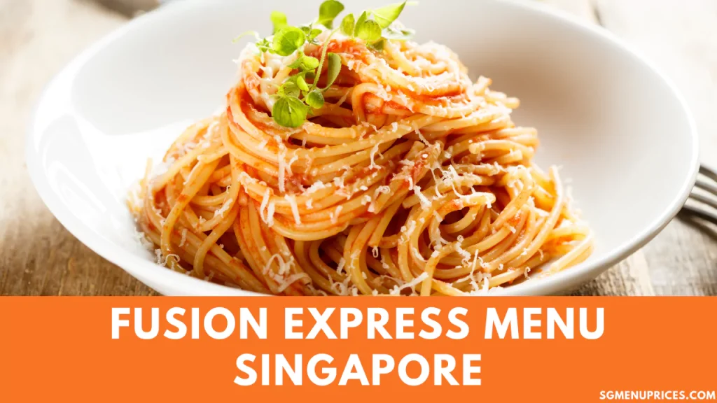 Fusion Express Menu