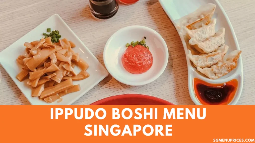 Ippudo singapore menu