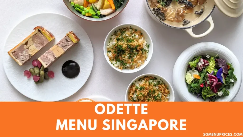 Odette Menu Singapore