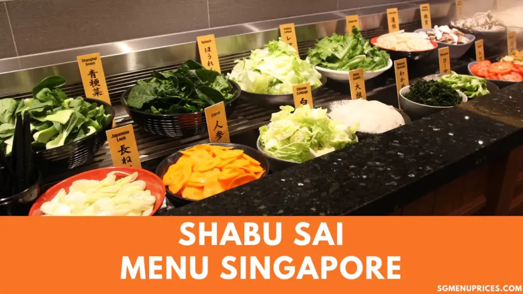 Shabu Sai Menu Singapore