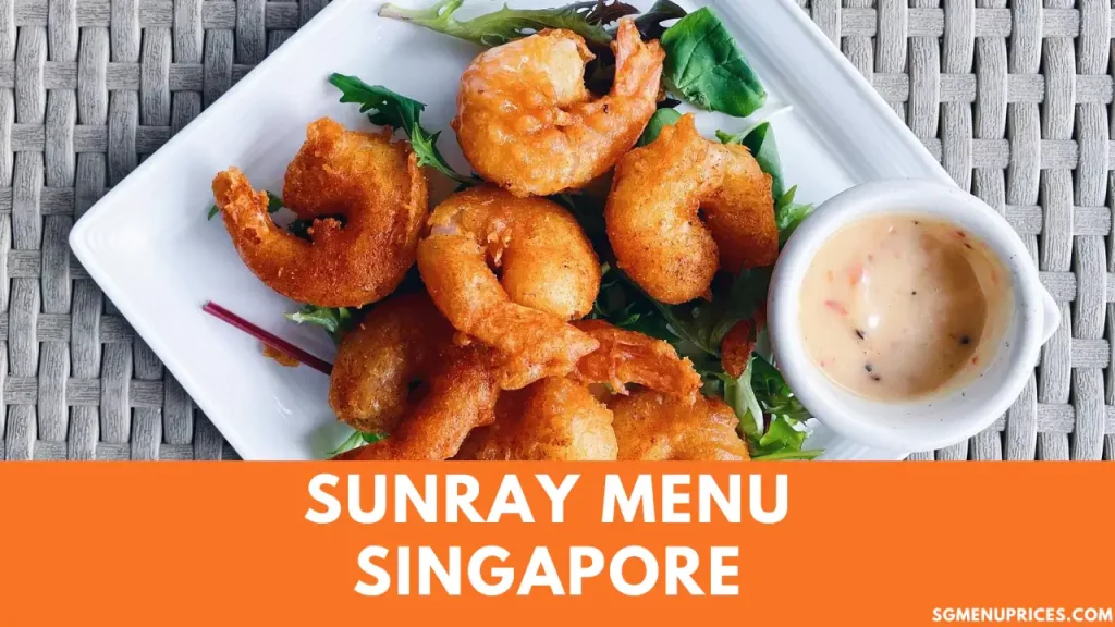 Sunray Cafe Menu Singapore 