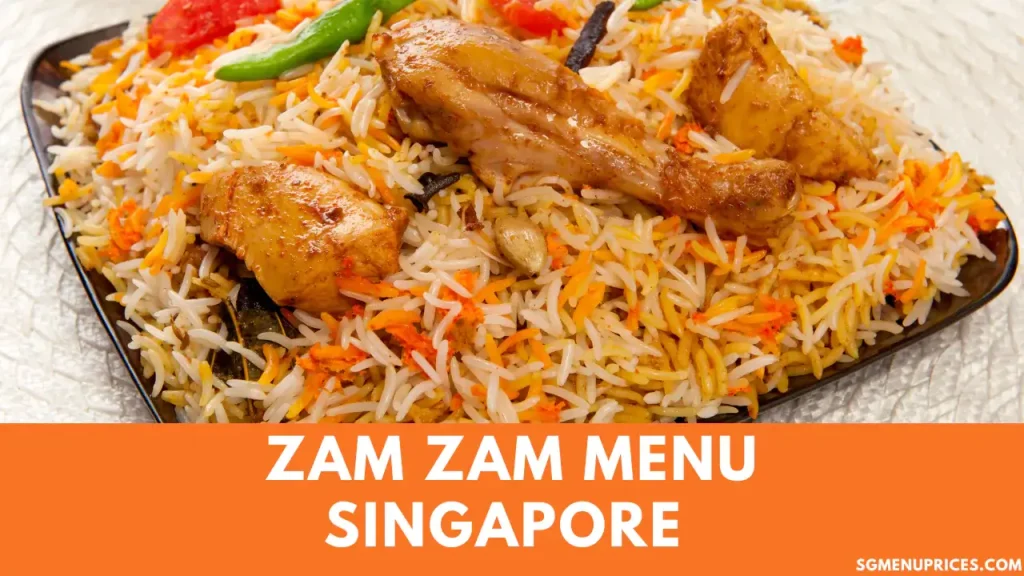 Zam Zam Menu Singapore