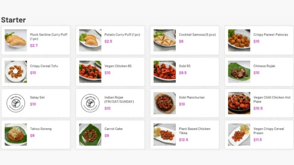 Starter Gokul Raas Vegetarian Restaurant Menu