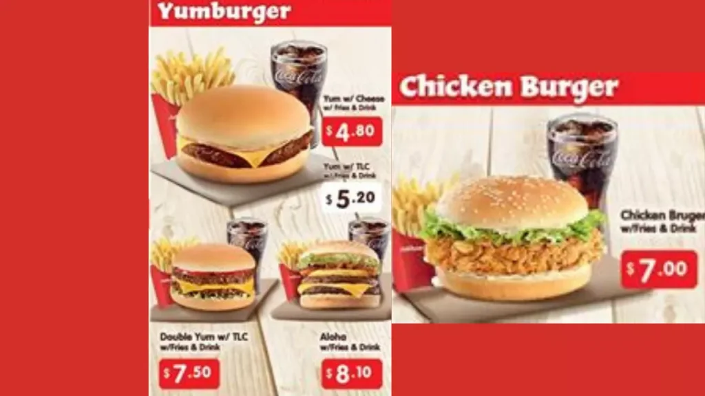 Burgers Jollibee Singapore Menu