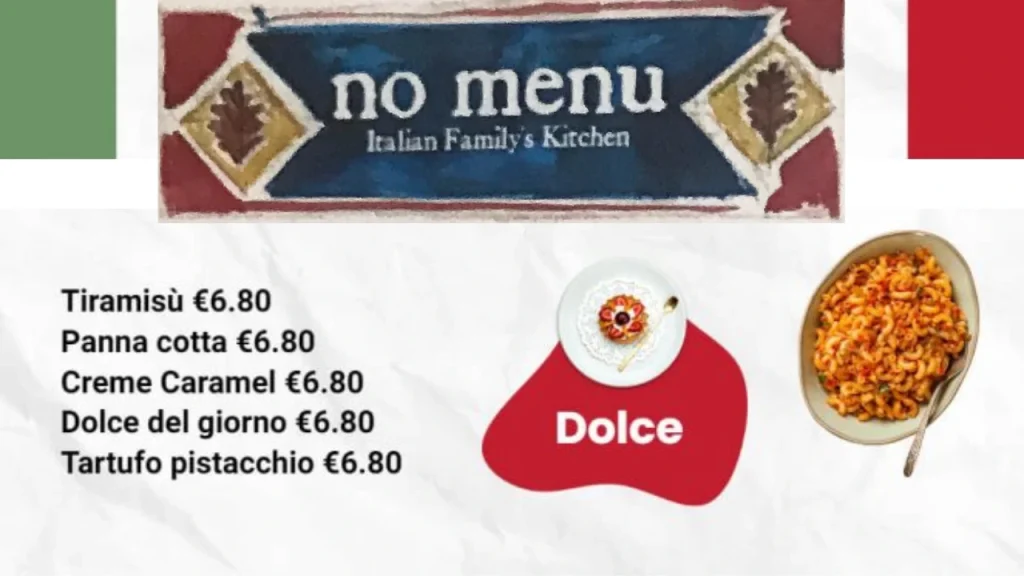 Dolce No Menu