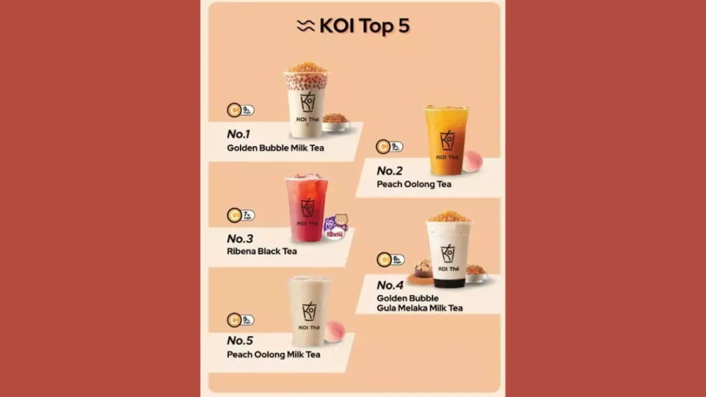 Popular Choices Koi Menu Singapore