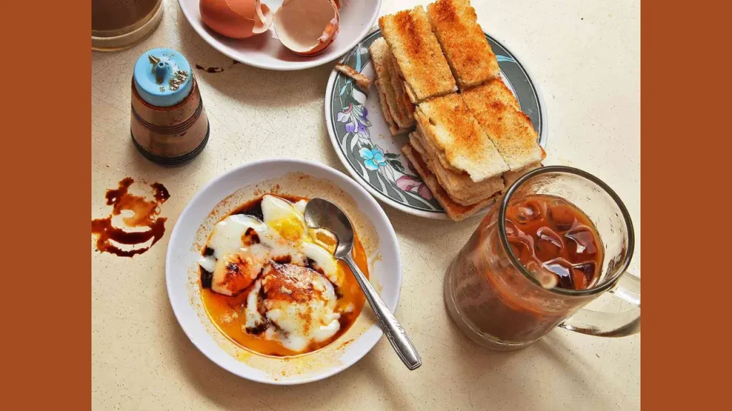 Kaya Toast Typical Singapore Breakfast