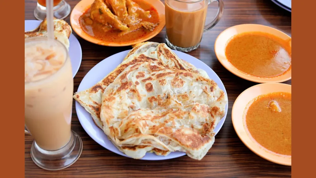 Roti Prata Typical Singapore Breakfast