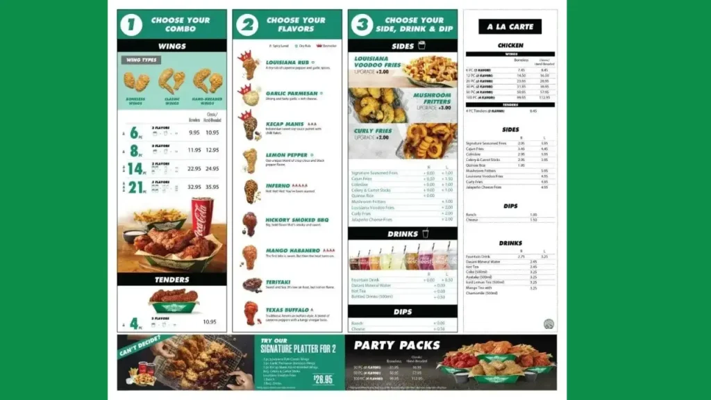 Traditional vs. Boneless Wingstop Menu Prices