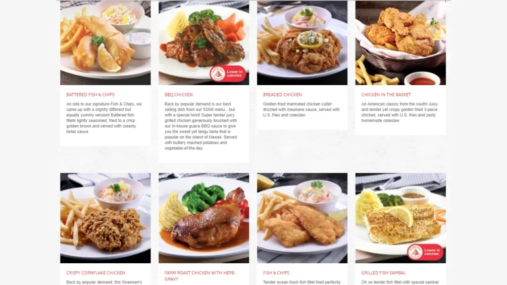 Popular Items Swensen Menu