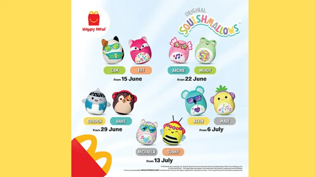 Squishmallows Series 2025 Promotion Happy Meal Toy Singapore