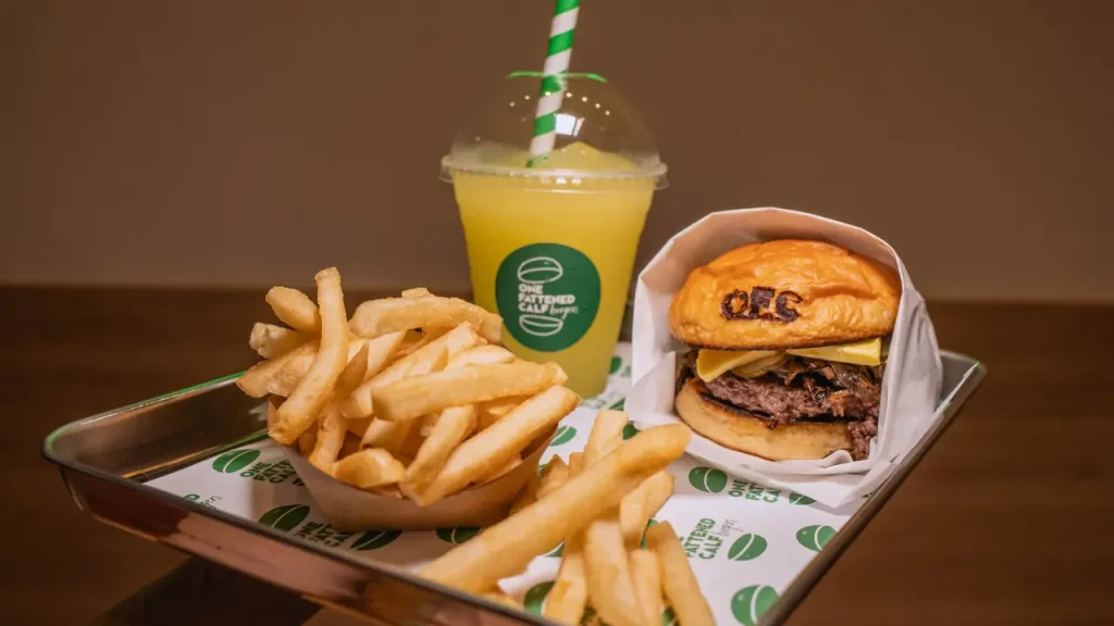 One Fattened Calf Burgers Menu