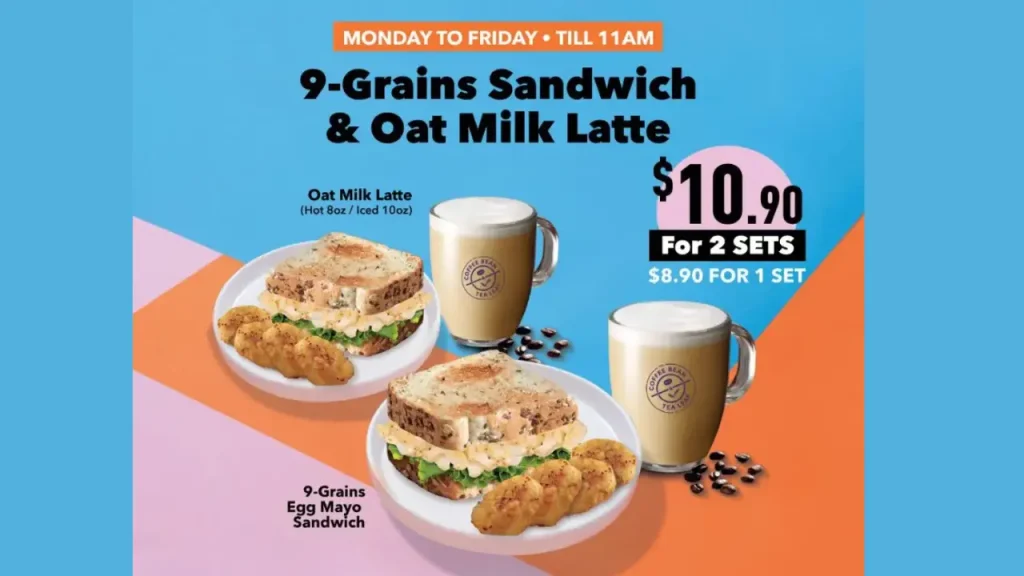 Breakfast Choices Coffee Bean Food Menu