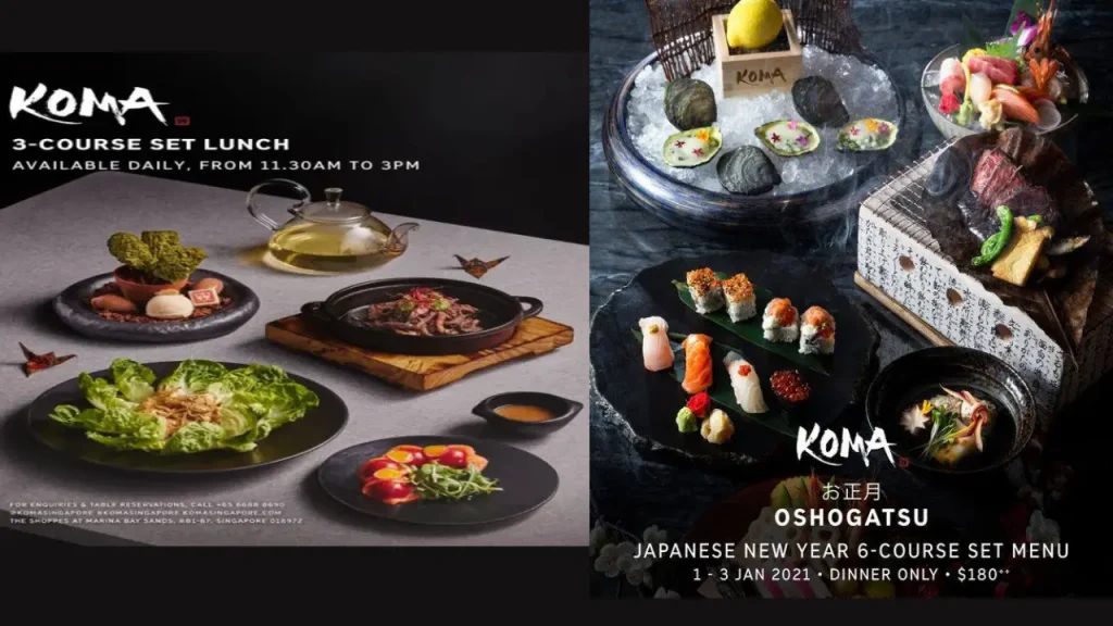 Lunch Experience Koma Menu