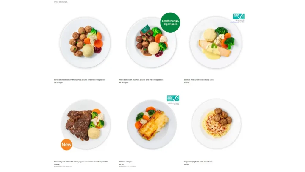 Signature Swedish Meatballs IKEA Food Menu Singapore