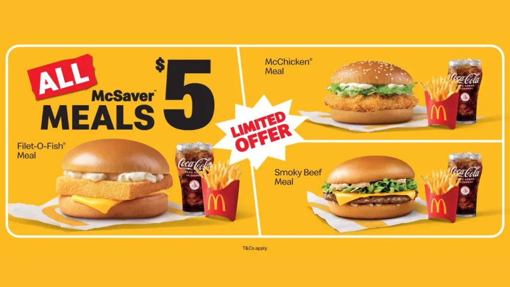 Value Meals Singapore McDonald’s Menu Price