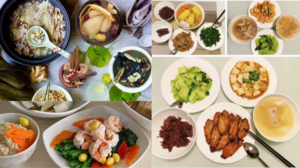 Confinement Food Menu