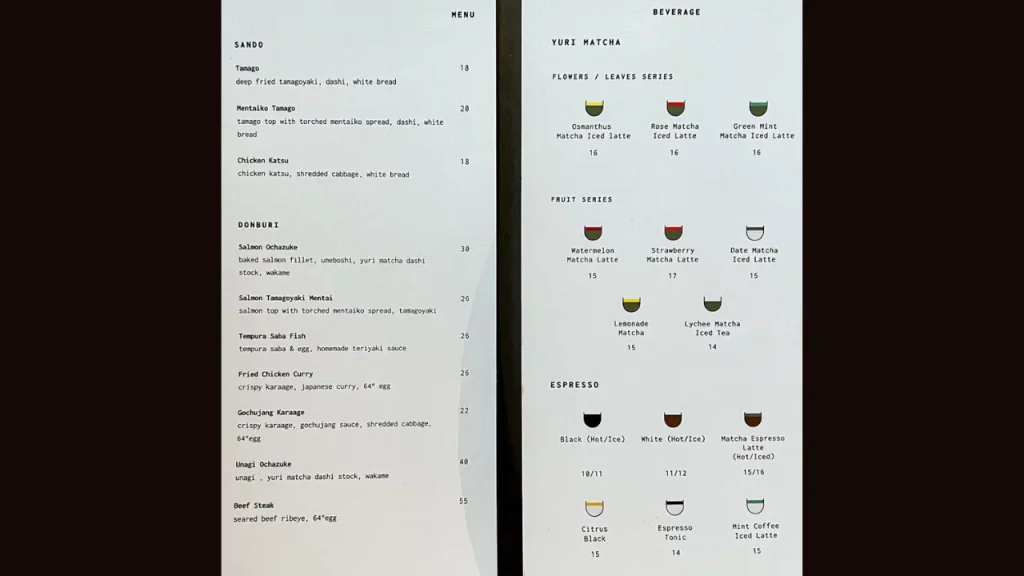 Drink Options Keijometo Menu