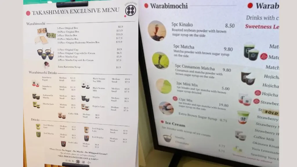 Prices That Match Quality Warabimochi Kamakura Menu