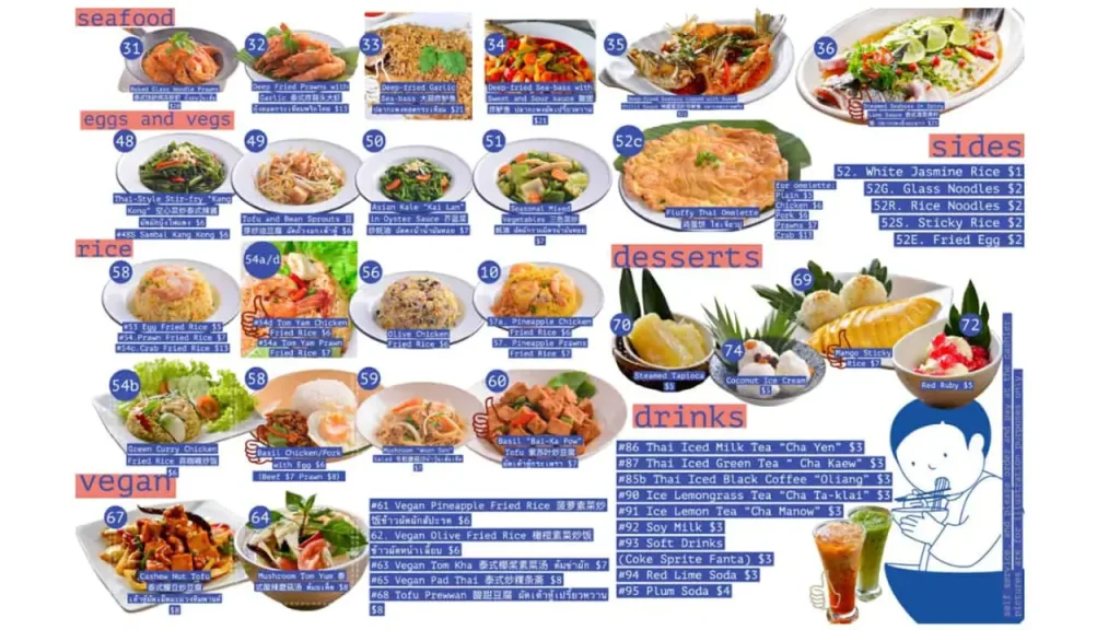 Seafood Lovers’ Favorites Kin Leaw Chill Thai Food Menu