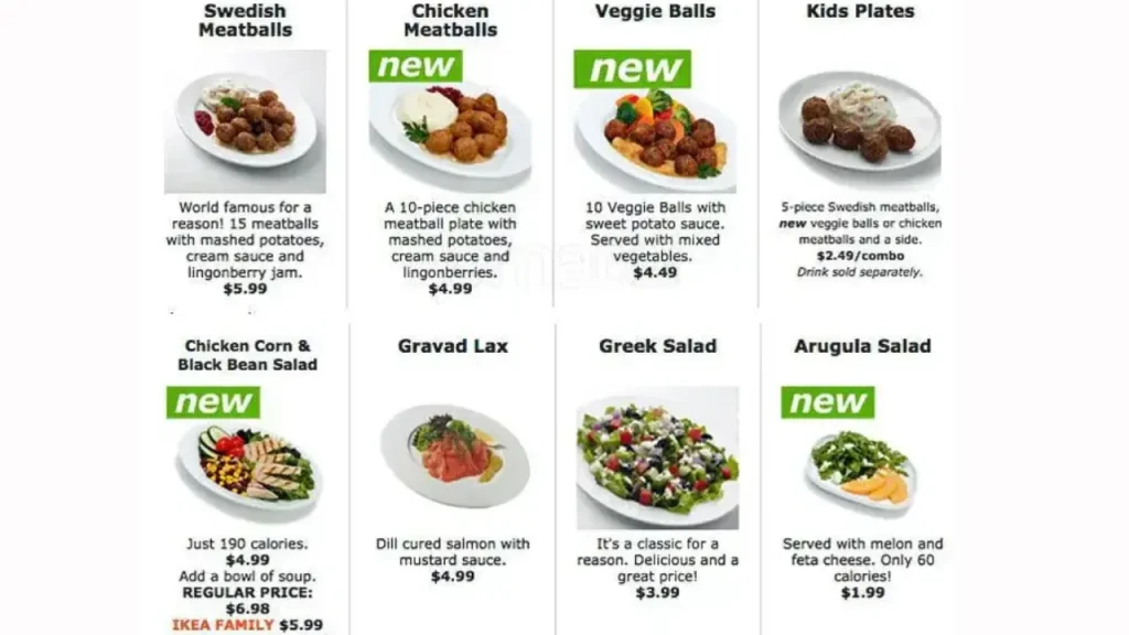 Signature Swedish Meatballs Ikea Food Menu