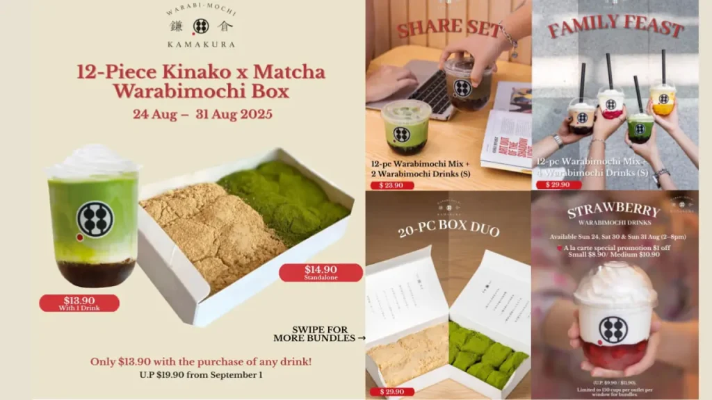 Warabimochi Combinations Warabimochi Kamakura Menu