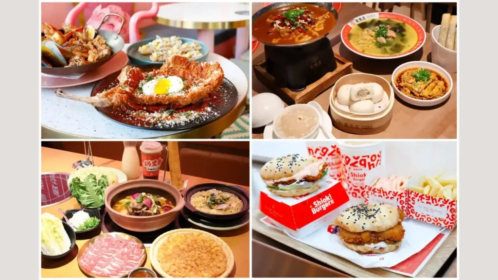 Popular Asian dining choices Raffles City Food