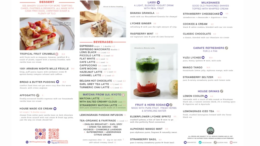 Beverage Options All Things Delicious Menu